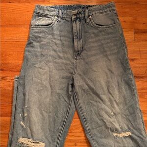 Blank NYC Distressed Straight Jeans